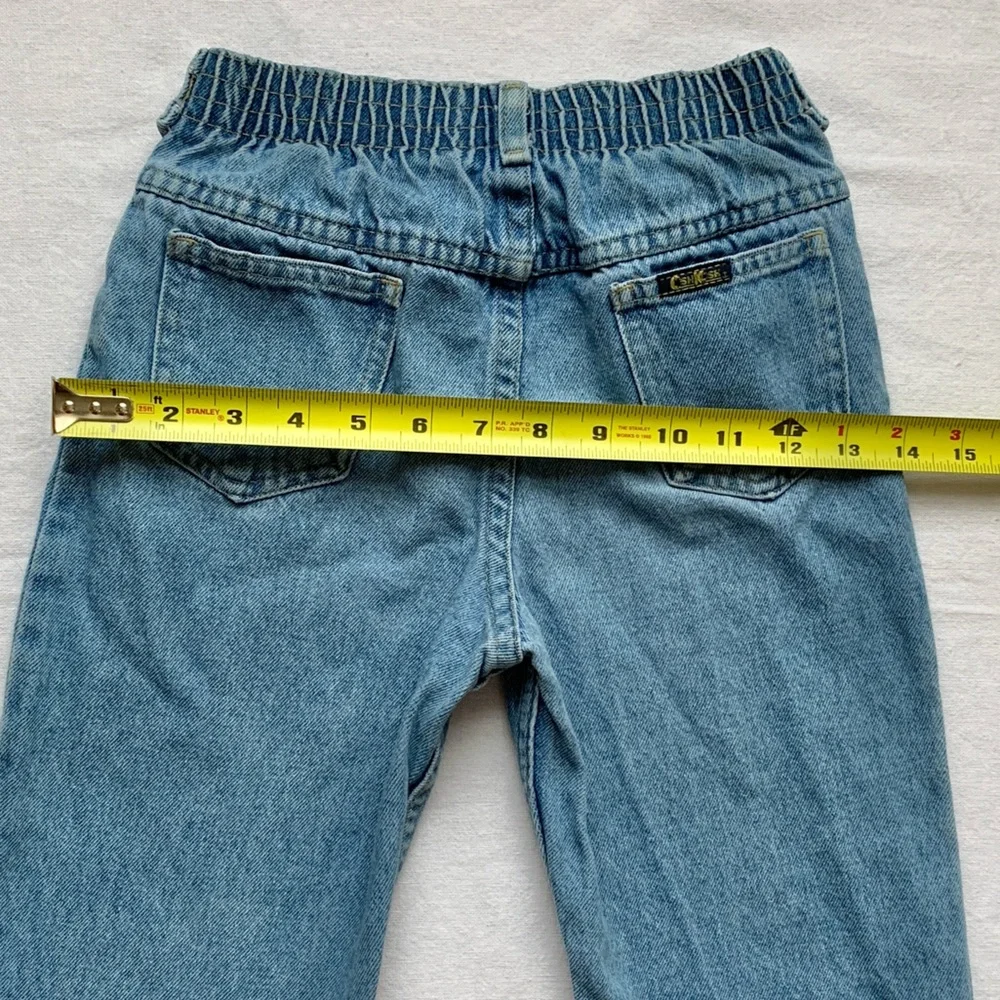 🔹 Vintage Oshkosh B’gosh 100% Cotton Blue Jeans / Sturdy Denim Pants / size 7R - Picture 10 of 12